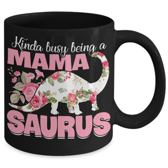 Busy Mama Saurus Dinosaur Mother Gift Mug - Picture 2 of 2